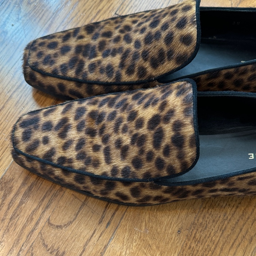 Frame Ponyhair Leopard Print Loafers - Picture 2 of 6